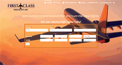 Desktop Screenshot of firstclassdiscountair.com