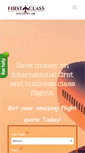 Mobile Screenshot of firstclassdiscountair.com