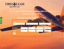 Tablet Screenshot of firstclassdiscountair.com